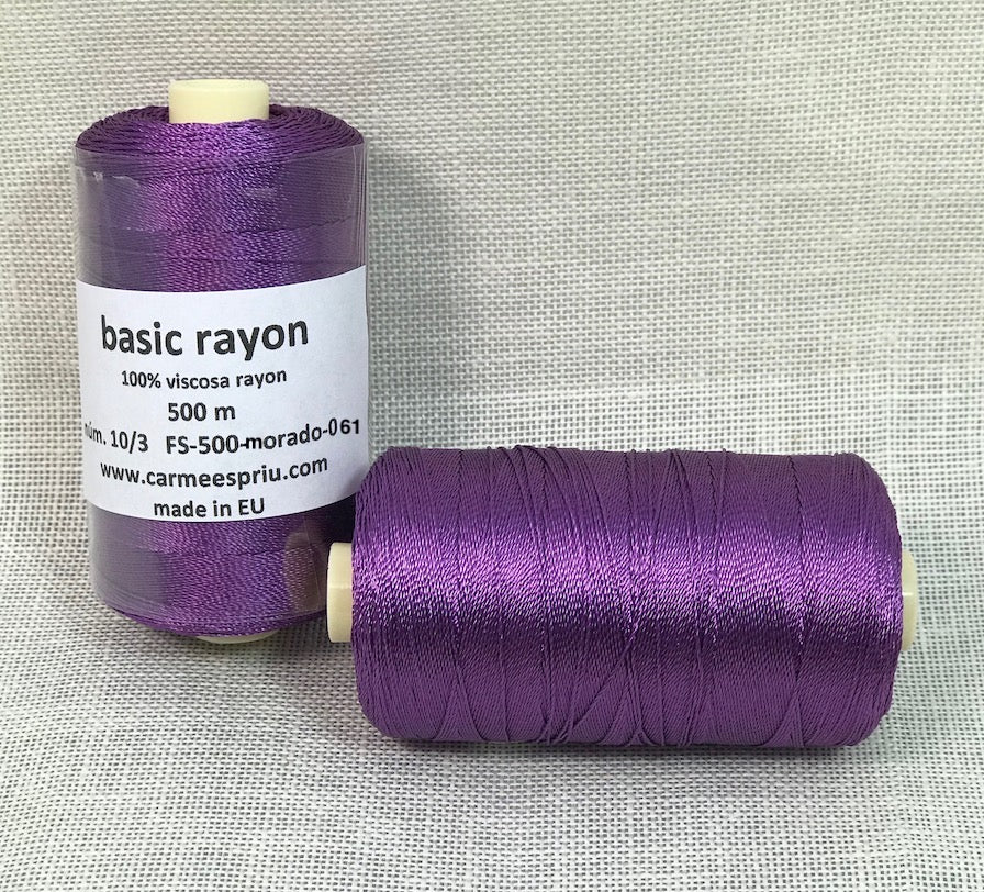 Rayón morado color 061
