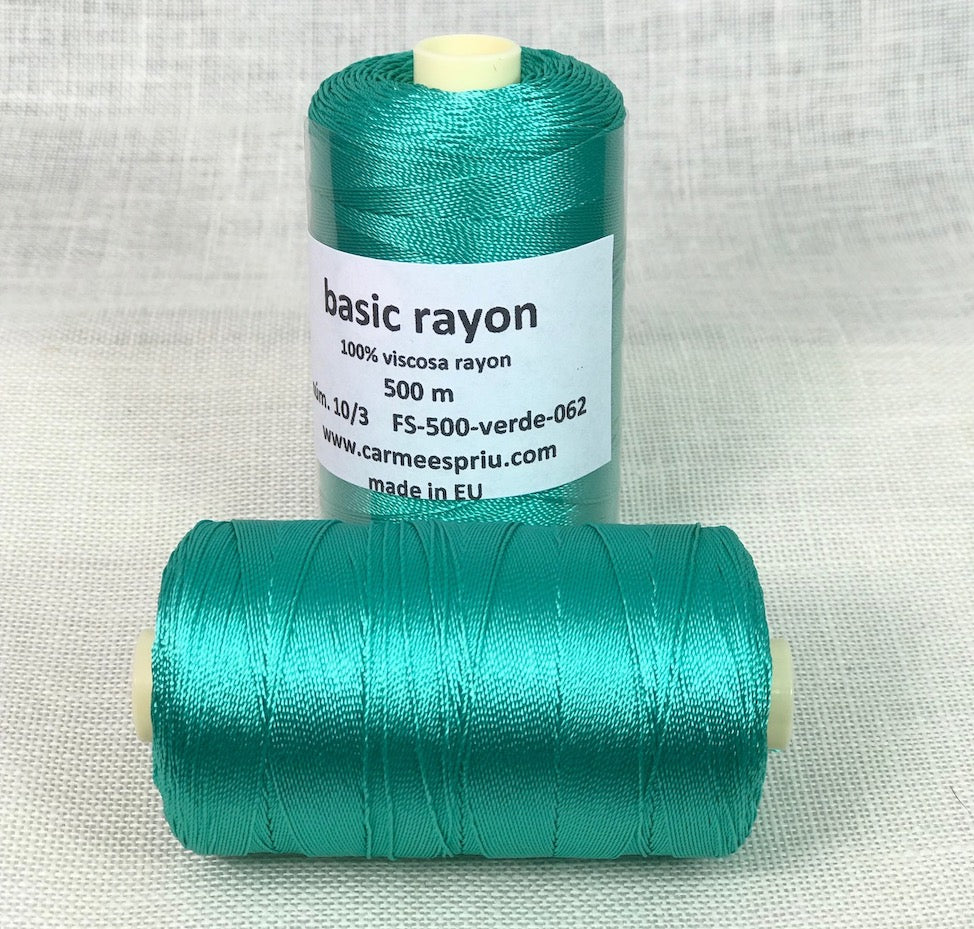 Rayón verde color 062