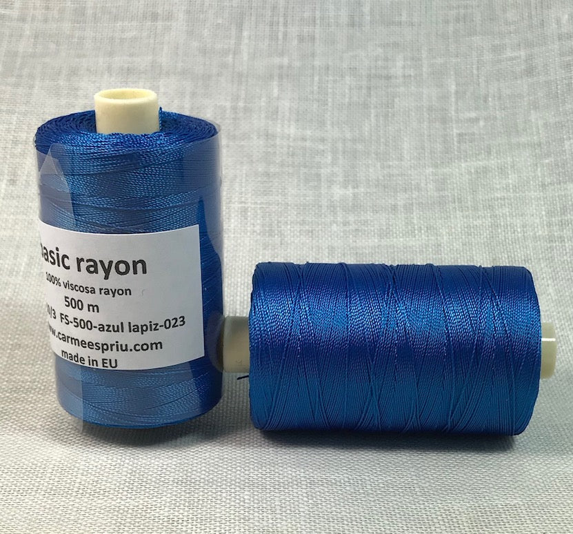 Raió blau llapis color 023