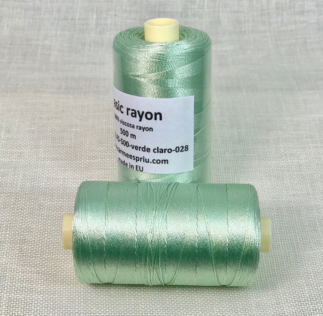 Rayón verde color 028