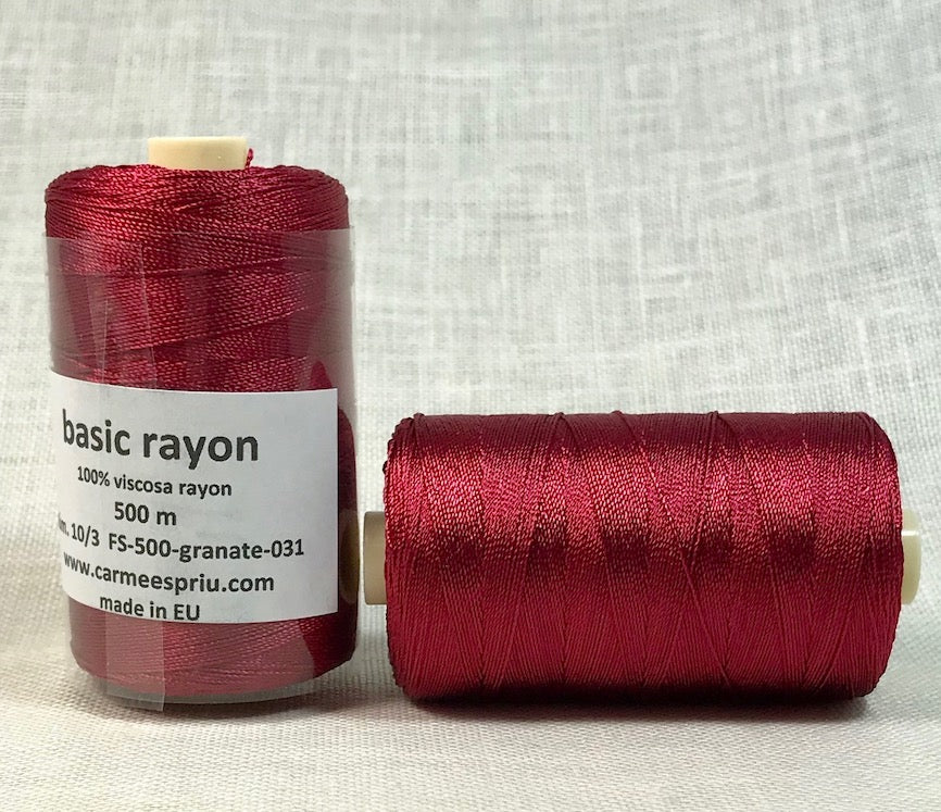 Rayón granate color 031