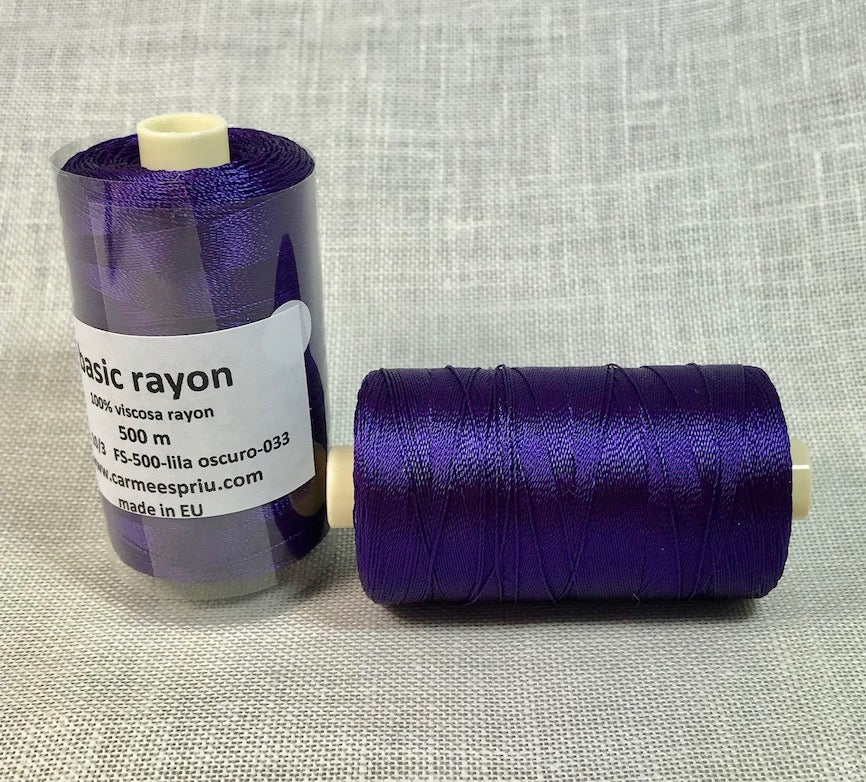 Dark lilac rayon color 033