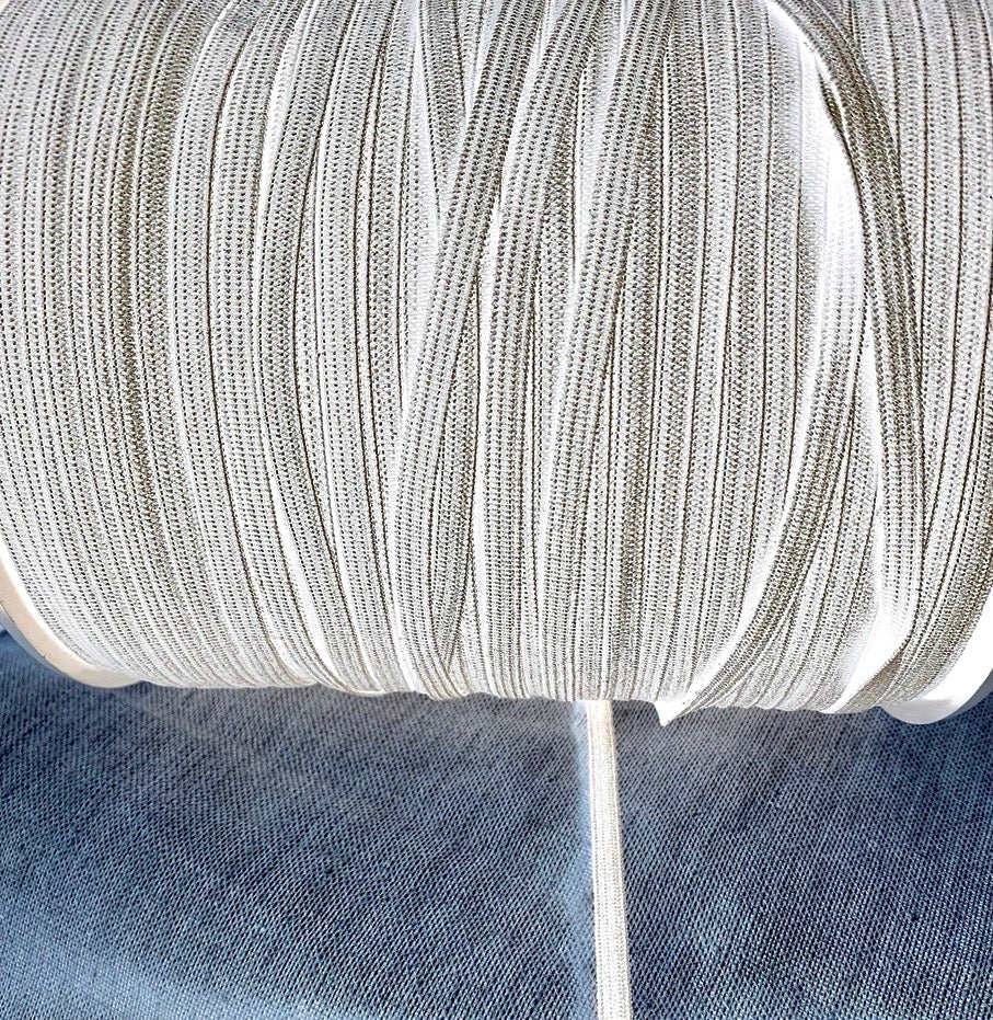 Black/white elastic band for masks