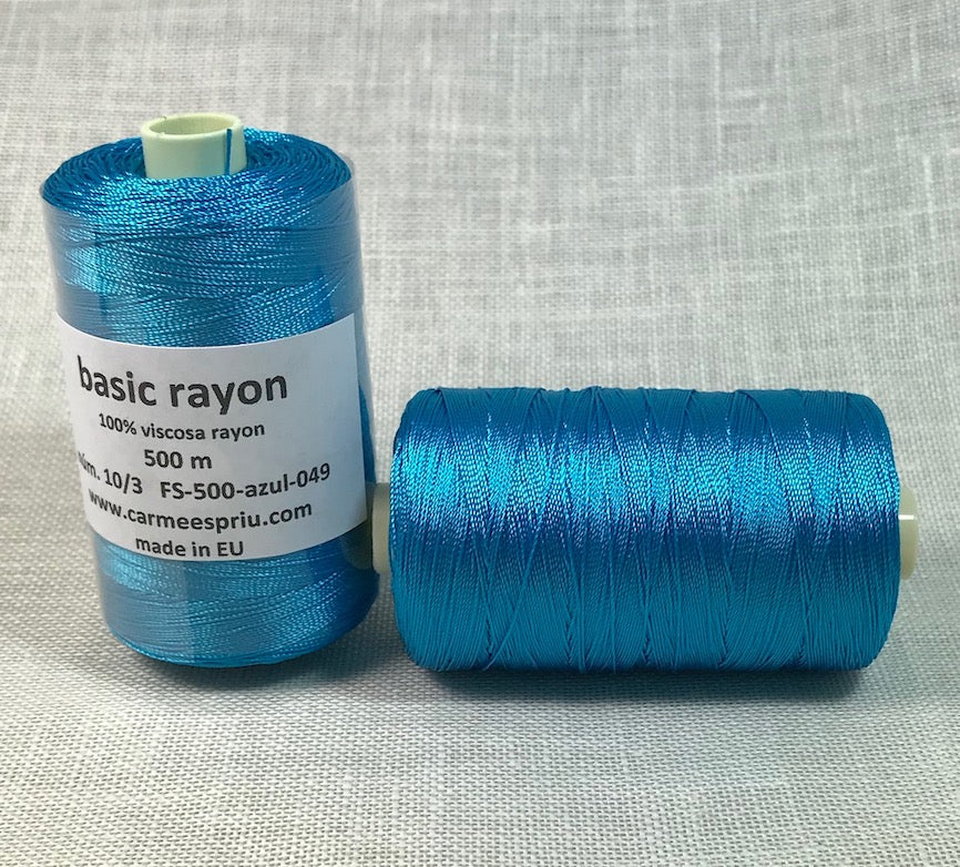 Raió blau color 049