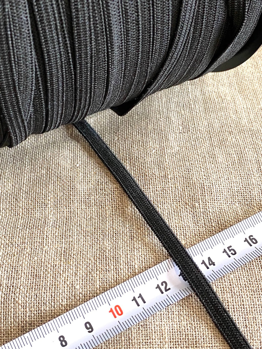 Black/white elastic band for masks