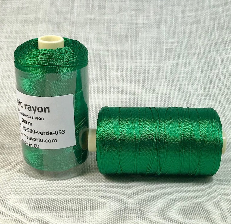 Rayón verde color 053
