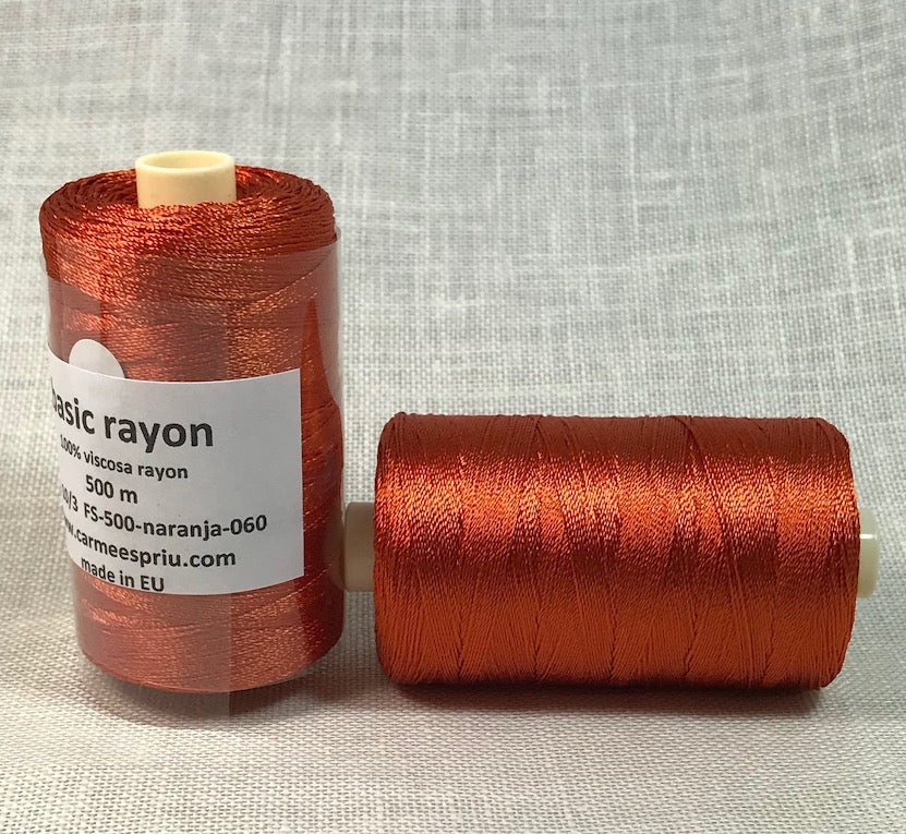 Rayón naranja color 060