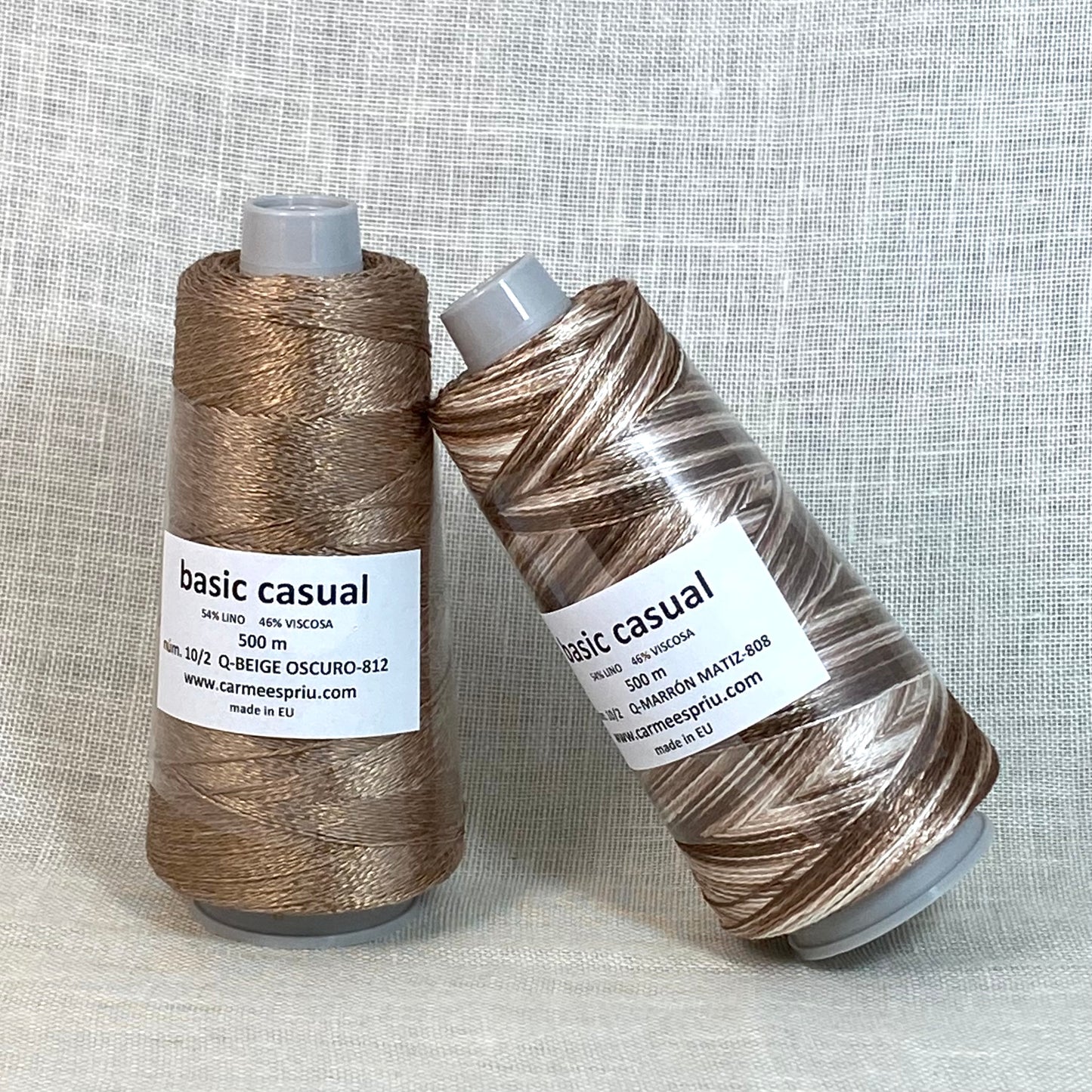 Casual "Compañeros de Viaje" beige oscuro y marrón matiz
