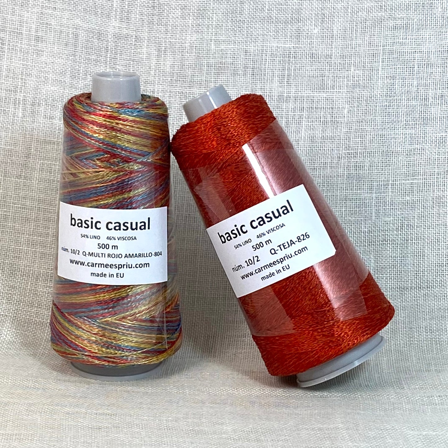 Casual "Compañeros de Viaje" rojo amarillo y teja