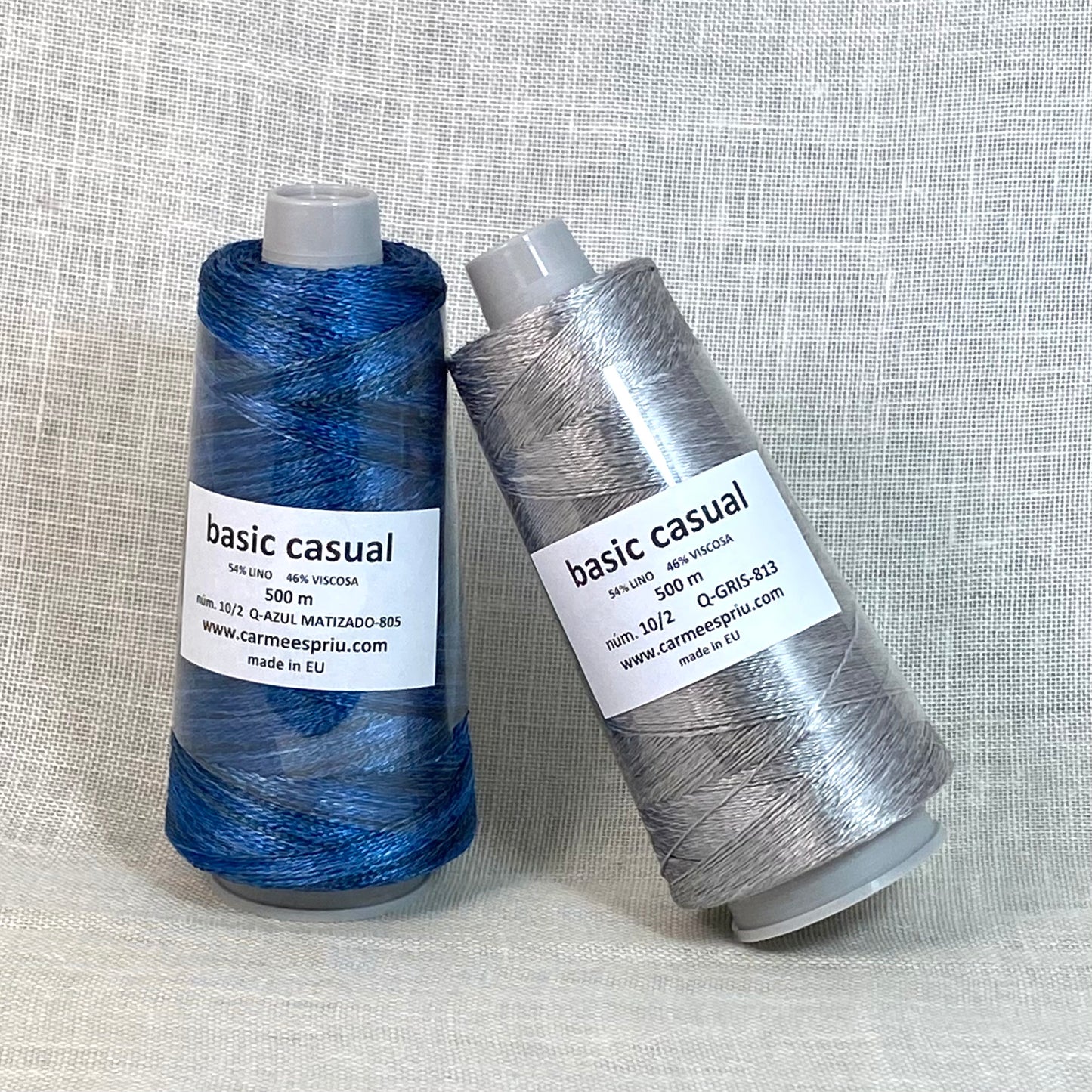 Casual "Compañeros de Viaje" azul matizado y gris