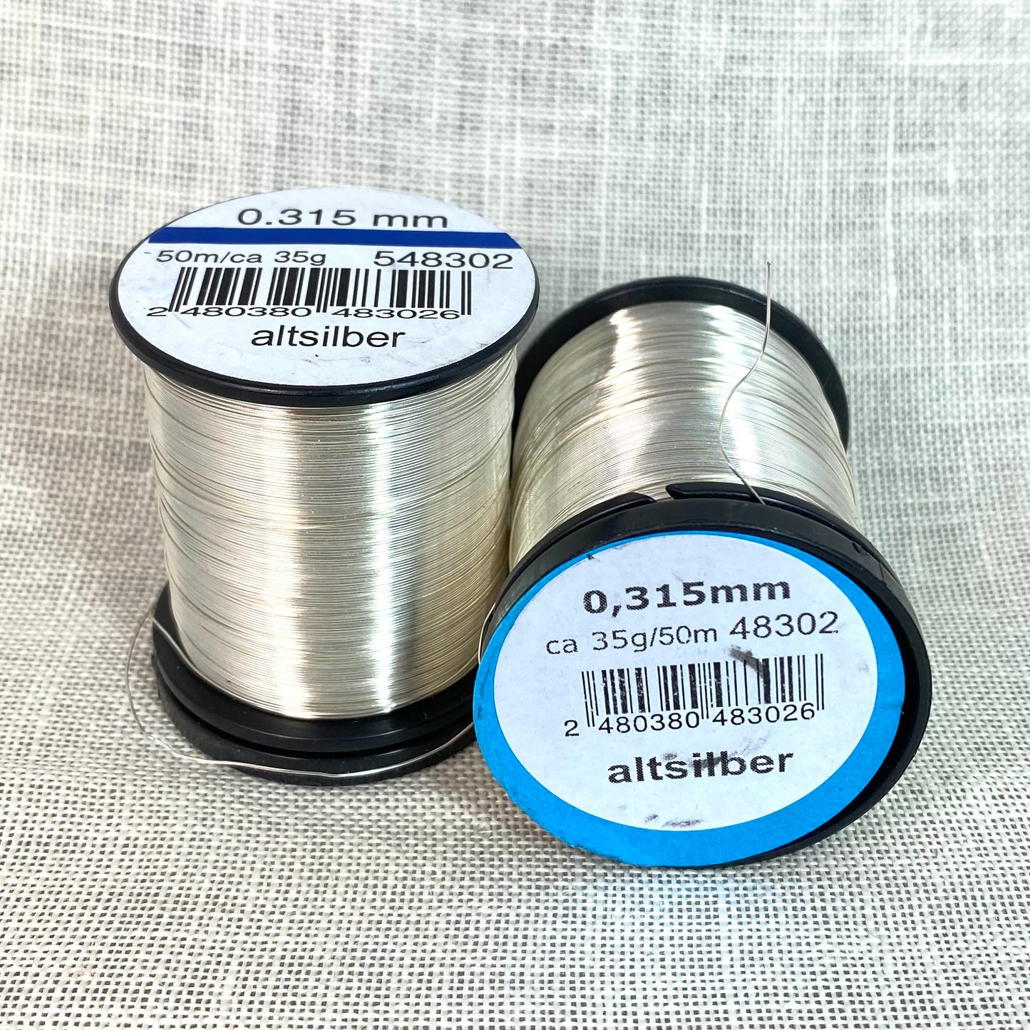 Hilo de acero altsilber color 48302