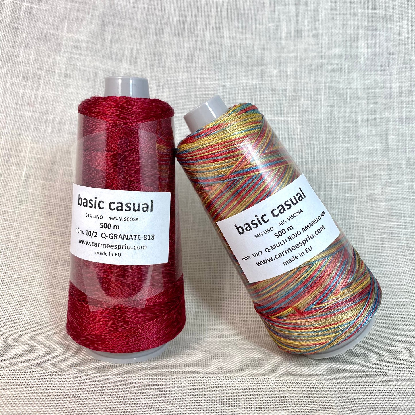 Casual "Compañeros de Viaje" granate y multi-rojo amarillo