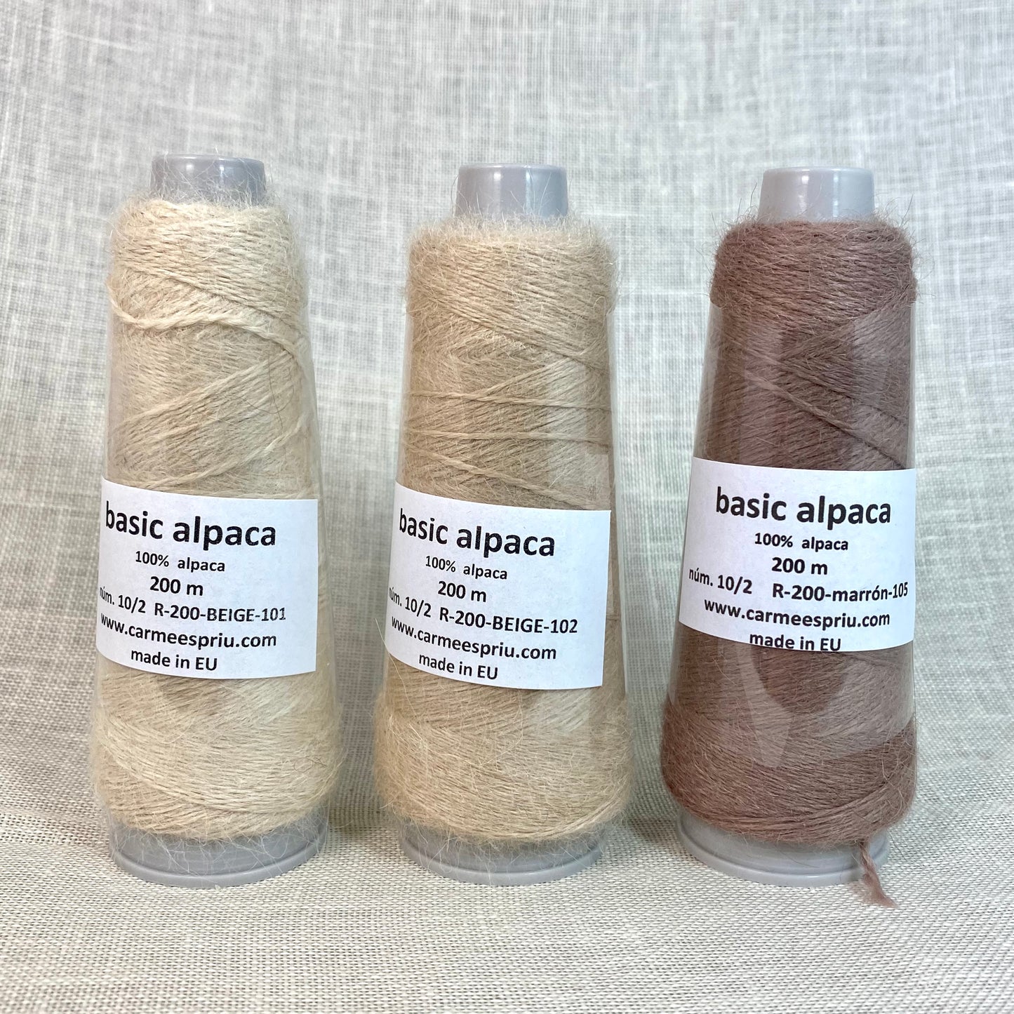 Alpaca colores beige
