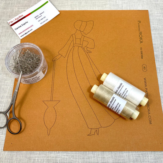 Kit de bolillos "Dama con Paraguas"