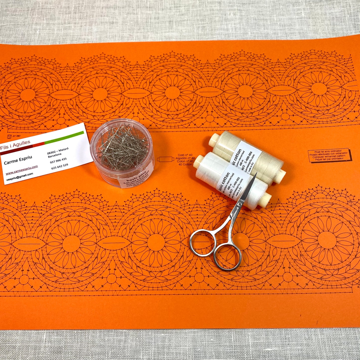 Bobbin lace kit model no. 1