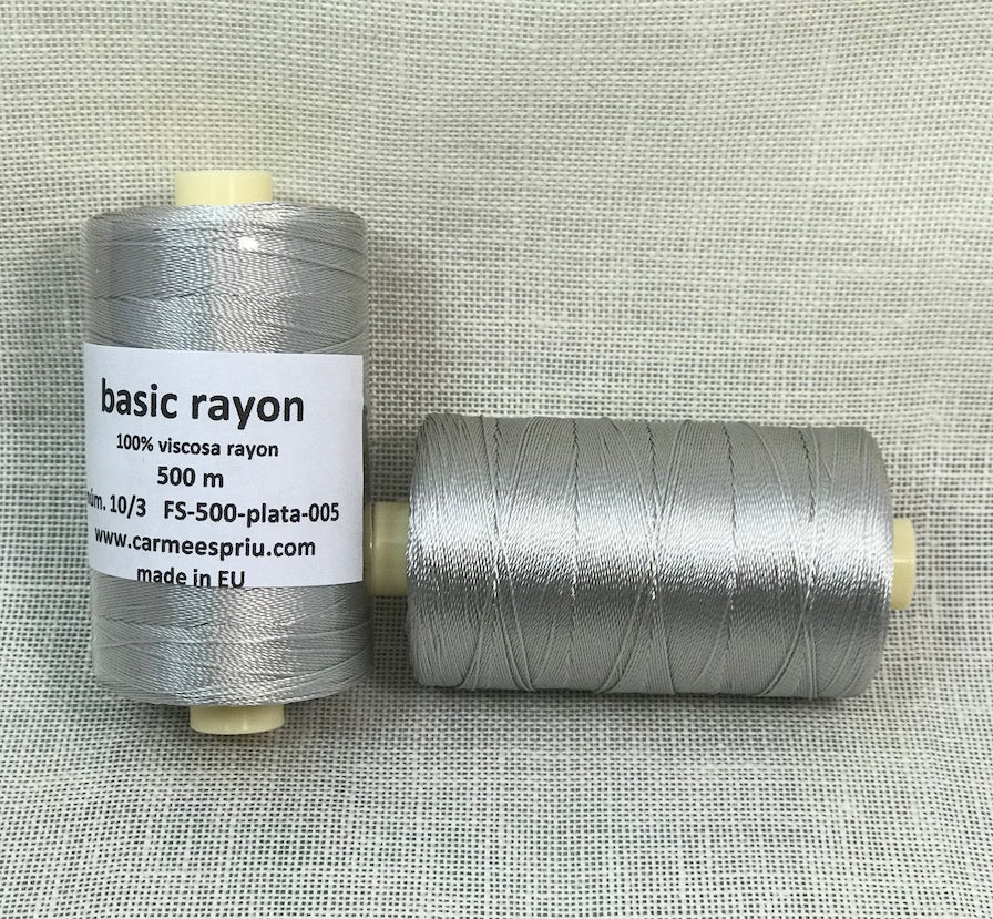 Rayón plata color 005