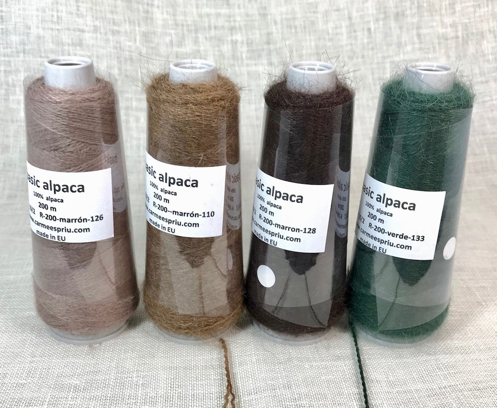 Alpaca colores marrones