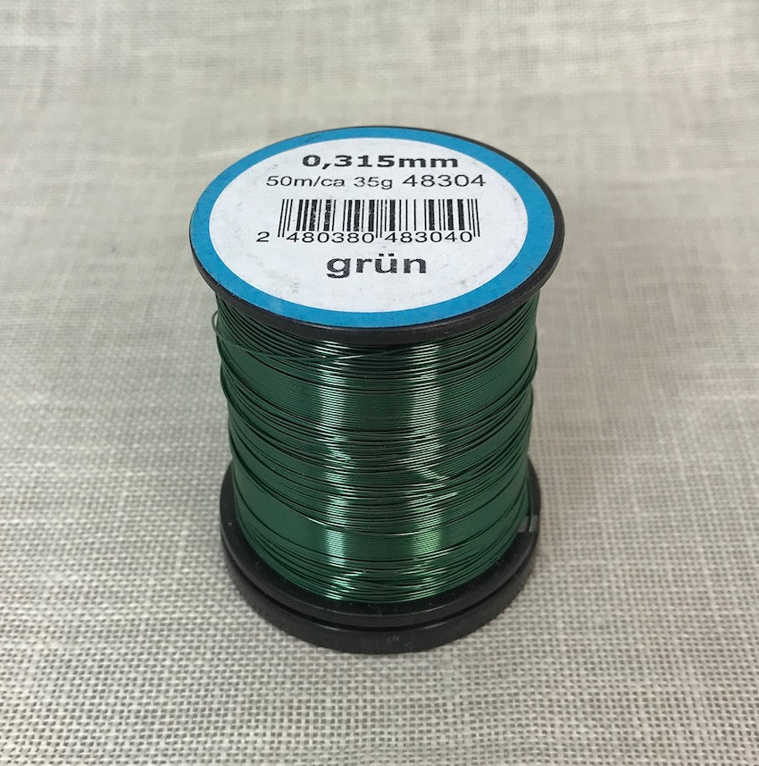 Fil d'acer verd color 48304