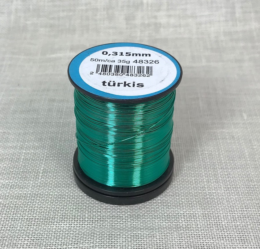 Hilo de acero turquesa color 48326