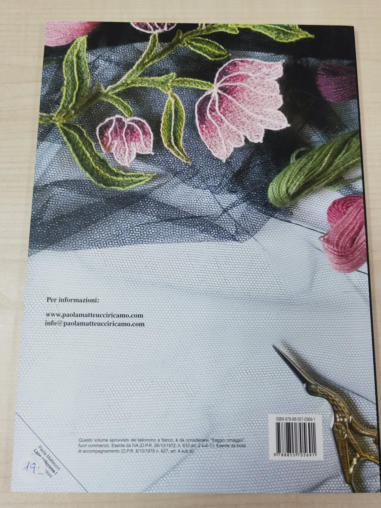 Latest Polychrome Wool Embroidery Book by Paola Matteucci.
