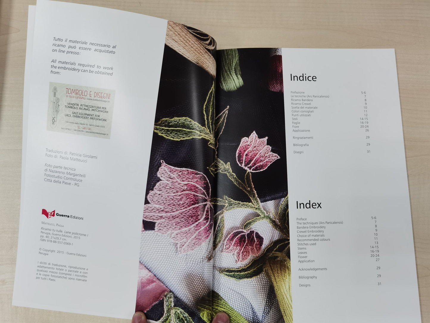 Latest Polychrome Wool Embroidery Book by Paola Matteucci.
