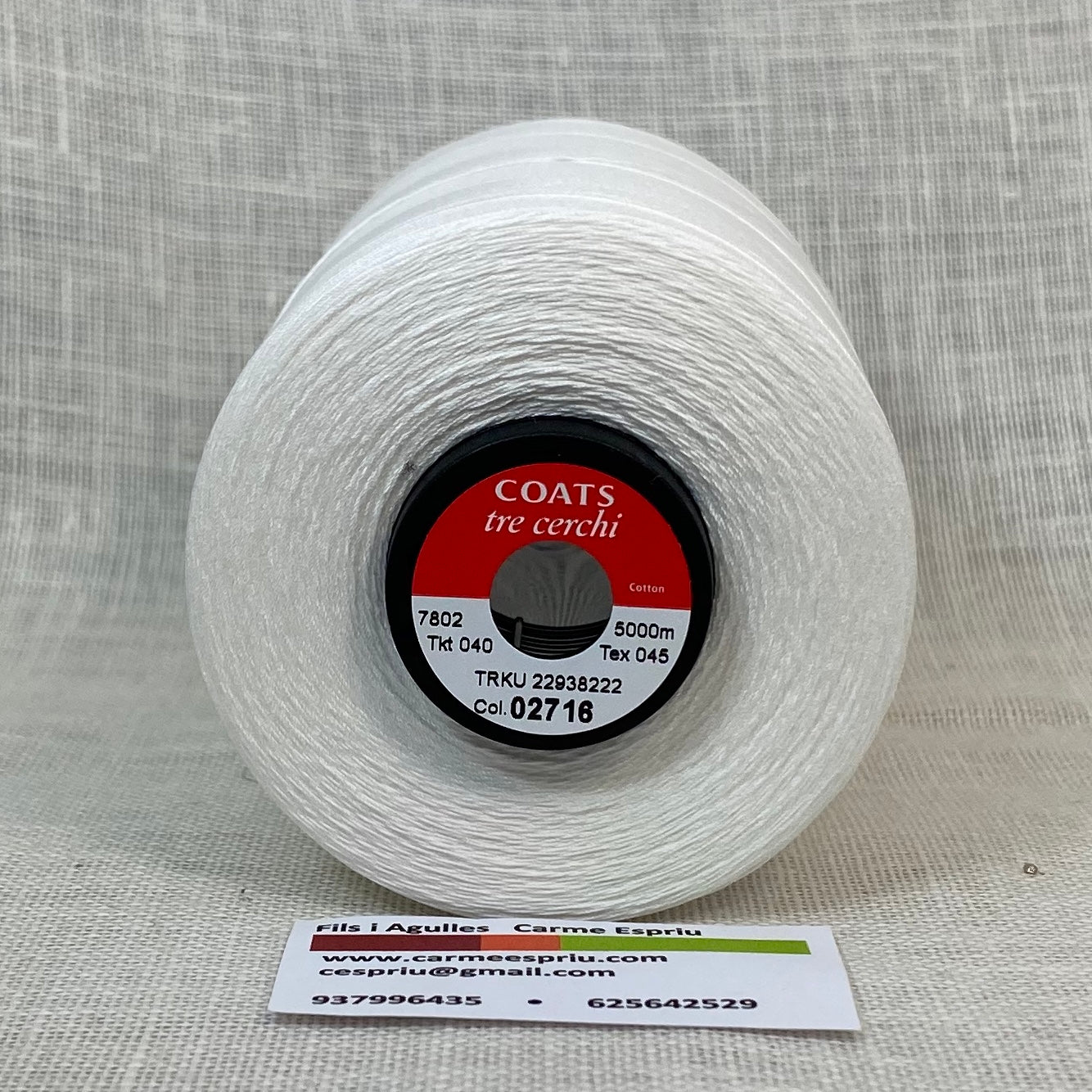 Tre Cerchi cono blanco roto nº 40