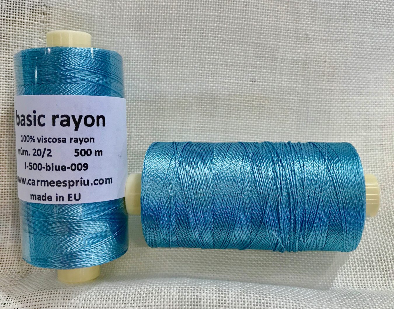 Rayón blue color 009