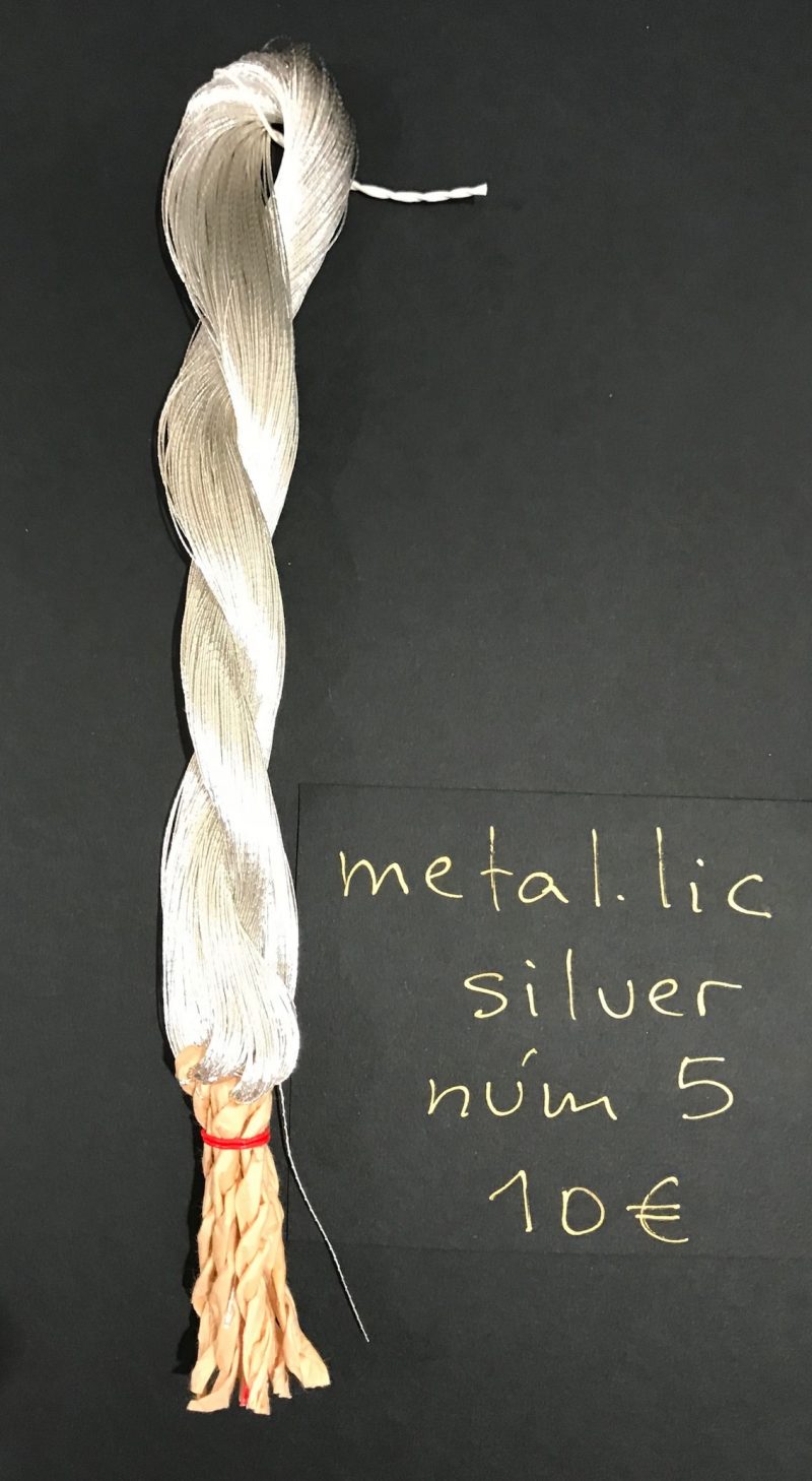 Hilo Metalic silver nº 5