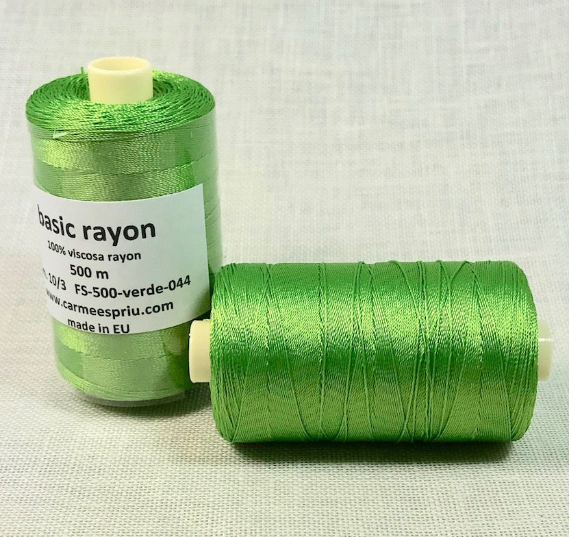 Rayón verde color 044