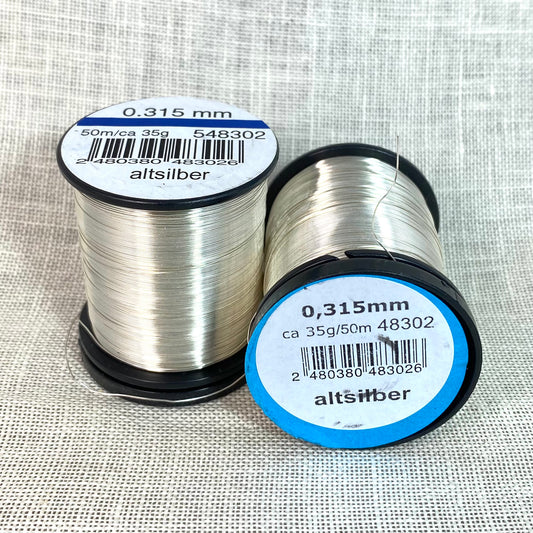 Fil d'acer altsilber color 48302