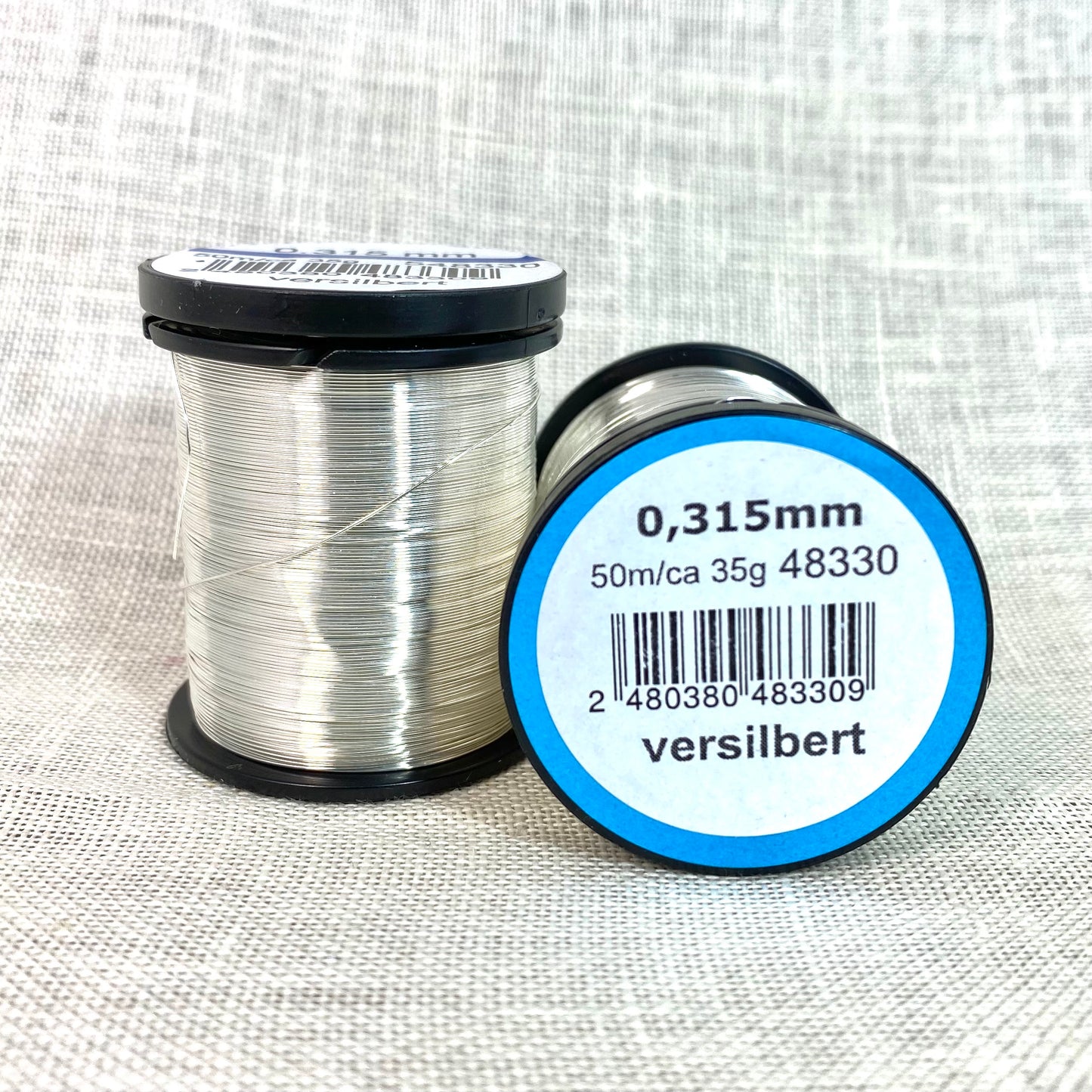 Fil d'acer plata versilbert 48330