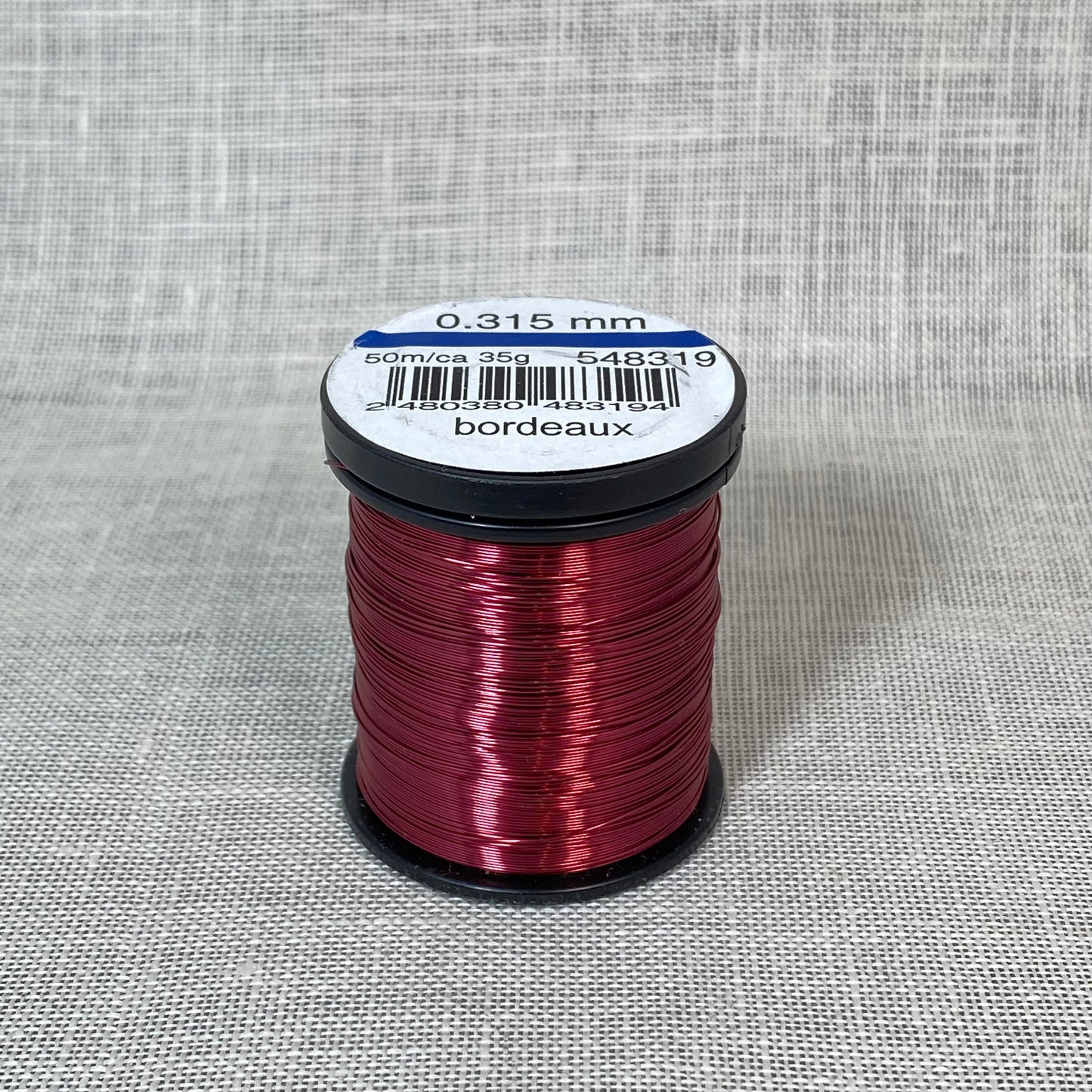Fil d'acer bordeaux color 548319