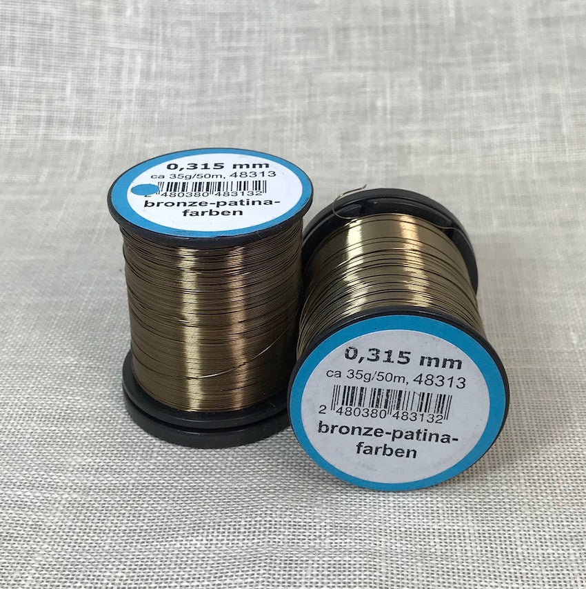 Fil d'acer bronze color 48313