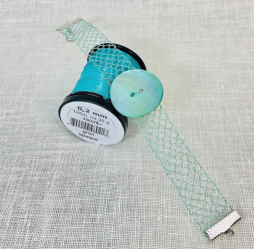 Turquoise steel wire color 48022