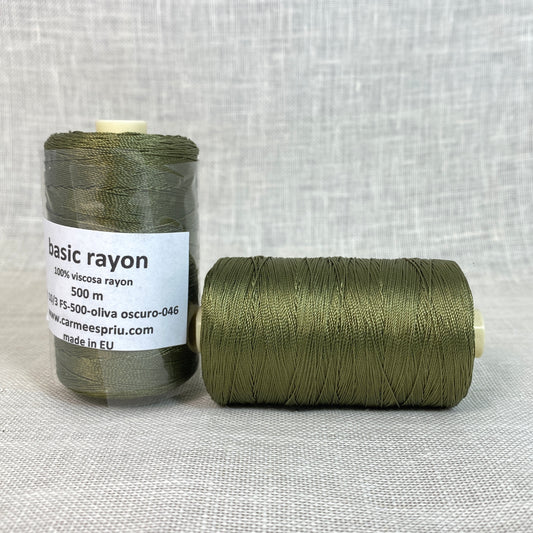Rayón oliva color 046