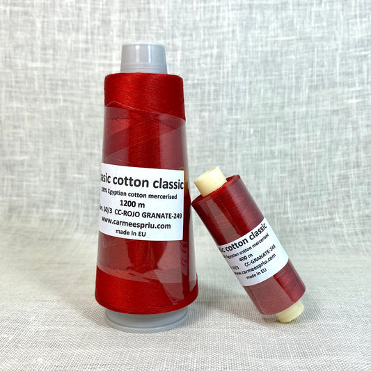 Basic cotton classic rojo granate nº 249